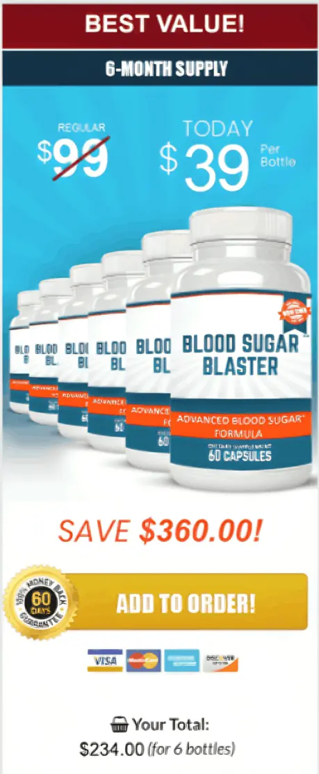 Blood Sugar Blaster  offer package price 